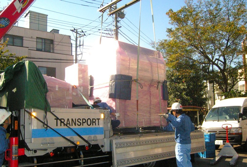 移動式クレーン作業（エアサスユニック車）